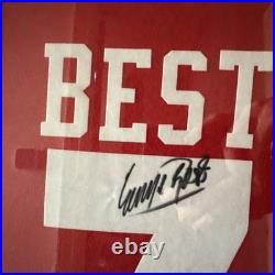 George Best Signed Number 7 Shirt in presentation frame Manchester United