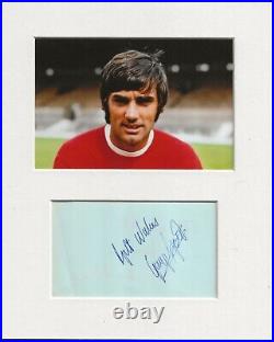 George Best manchester united signed genuine authentic autograph UACC RD AFTAL