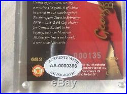 George best FUTERA cards, signed, autograph, coa, VERY RARE, Manchester United, Man U