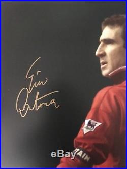 Giant Manchester United Signed Eric Cantona Poster SUPERB ITEM £100