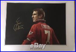 Giant Manchester United Signed Eric Cantona Poster SUPERB ITEM £100