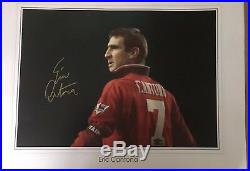 Giant Manchester United Signed Eric Cantona Poster SUPERB ITEM £99