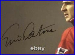 Giant Manchester United Signed In Black Eric Cantona Poster SUPERB ITEM £99
