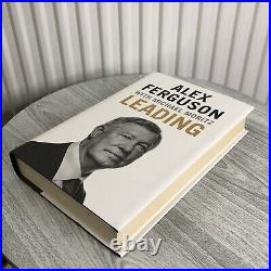 Hand Signed Alex Ferguson Leading Hardback Book / Manchester United Football