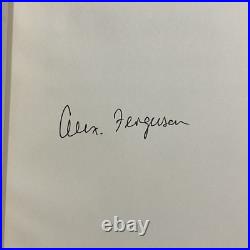 Hand Signed Alex Ferguson Leading Hardback Book / Manchester United Football