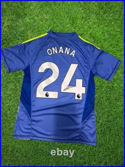 Hand Signed Andre Onana Manchester United 24/25 Gk Shirt Hand Signed Andre Onana Manchester United 24/25 Gk Shirt