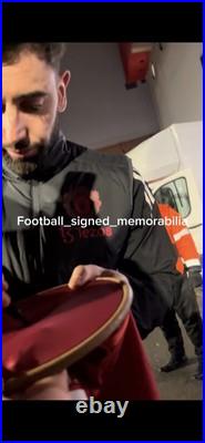 Hand Signed Bruno Fernandes Manchester United 24/25 Shirt Exact Proof Hand Signed Bruno Fernandes Manchester United 24/25 Shirt Exact Proof