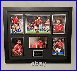 Hand Signed Joshua Zirkzee Manchester United Framed Display + Coa