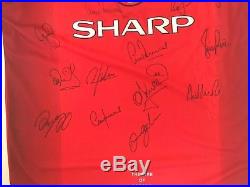 Hand Signed Manchester United Shirt 95/96 Jersey Man Utd