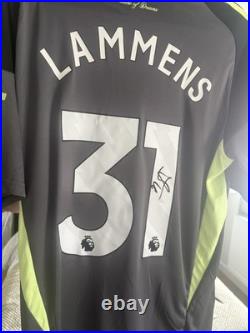 Hand Signed Premiership Player LAMMENS #31 Manchester United New Goalkeeper