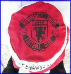 Hand Signed Vintage Manchester United FC 1983/83 Sharp Electronics Beanie Hat