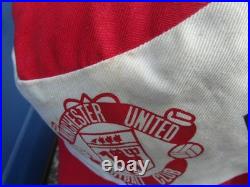 Hand Signed Vintage Manchester United FC 1983/83 Sharp Electronics Beanie Hat