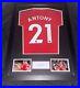 Hand signed antony shirt frame display manchester united 2022/2023 with COA