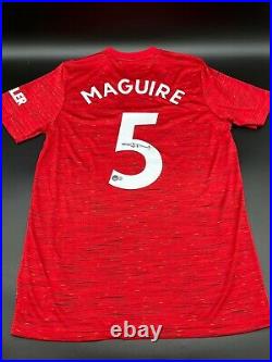 Harry Maguire Signed Manchester United Adidas Soccer Jersey BAS COA
