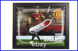 Harry Maguire Signed Manchester United signed boot