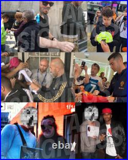 Iconic Photo Hand Signed Manchester United Legend #7 Eric Cantona + Verified COA