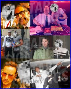 Iconic Photo Hand Signed Manchester United Legend #7 Eric Cantona + Verified COA