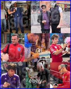 Iconic Photo Hand Signed Manchester United Legend #7 Eric Cantona + Verified COA