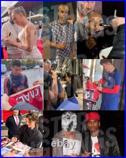 Iconic Photo Hand Signed Manchester United Legend #7 Eric Cantona + Verified COA