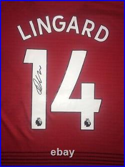 JESSE LINGARD MANCHESTER UNITED FC Signed Shirt Premier League COA