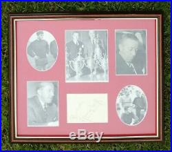 JIMMY MURPHY MANCHESTER UNITED ASSISTANT BUSBY SIGNED MOUNTED FRAMED 12 x 10