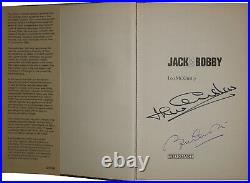 Jack & Bobby Charlton Signed Book 1966 World Cup COA Leeds Manchester United