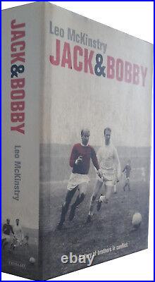 Jack & Bobby Charlton Signed Book 1966 World Cup COA Leeds Manchester United