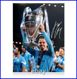 Jack Grealish Signed Manchester City Photo 2023 UEFA Champions League Winner