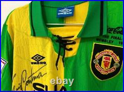 Jersey Manchester United Season 93/94 #11 Giggs Signed Giggs / Beckham / Cantona