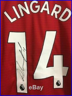 Jesse Lingard Manchester United Match Worn Signed Player Issued shirt England