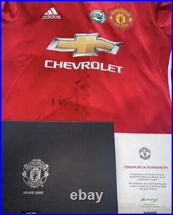 Jesse Lingard Signed Manchester United Shirt With Official Club Hologram COA