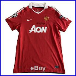 John O´Shea Manchester United match worn shirt signed by Wayne Rooney
