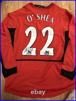 John O Shea Signed Man Utd Manchester United Shirt