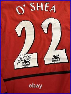 John O Shea Signed Man Utd Manchester United Shirt