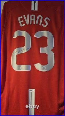 Jonny Evans Hand Signed Manchester United Shirt