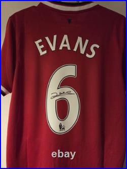 Jonny Evans Hand Signed Manchester United Shirt