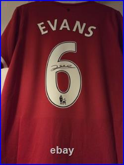 Jonny Evans Hand Signed Manchester United Shirt