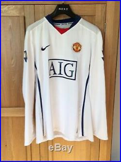 Jonny Evans Manchester United Match worn Shirt Signed 2008/09