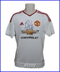 Juan Mata 2015-16 Hand Signed Manchester United Away Shirt