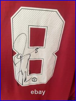Juan Mata Signed Manchester United Football Club Shirt 2018/19 Long Sleeve COA