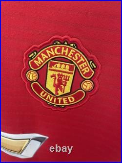 Juan Mata Signed Manchester United Football Club Shirt 2018/19 Long Sleeve COA