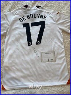 Kevin De Bruyne Signed Manchester City Away Shirt 23/24 With COA