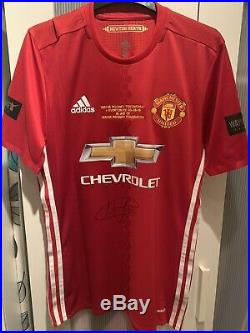 LINGARD #14 Match Worn /prepared Manchester United Player Issue Signed Shirt