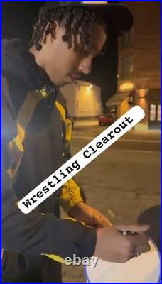 Leny Yoro Signed Manchester United 24/25 Away Shirt With COA and Photo Proof