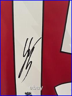 Leny Yoro Signed Manchester United Shirt With COA and Photo Proof