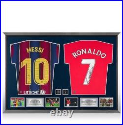 Lionel Messi Signed FC Barcelona Shirt & Cristiano Ronaldo Signed Manchester Uni