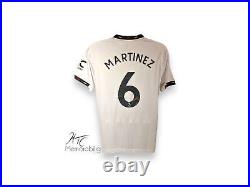 Lisandro Martinez Manchester United 22/23 Signed Away Football Shirt COA