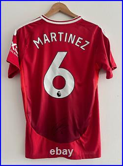 Lisandro Martinez Manchester United signed shirt EXACT VIDEO PROOF