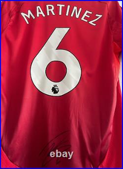 Lisandro Martinez Manchester United signed shirt EXACT VIDEO PROOF