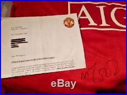 Lot 161 Michael Carrick Signed Manchester United Shirt (Club Captain)